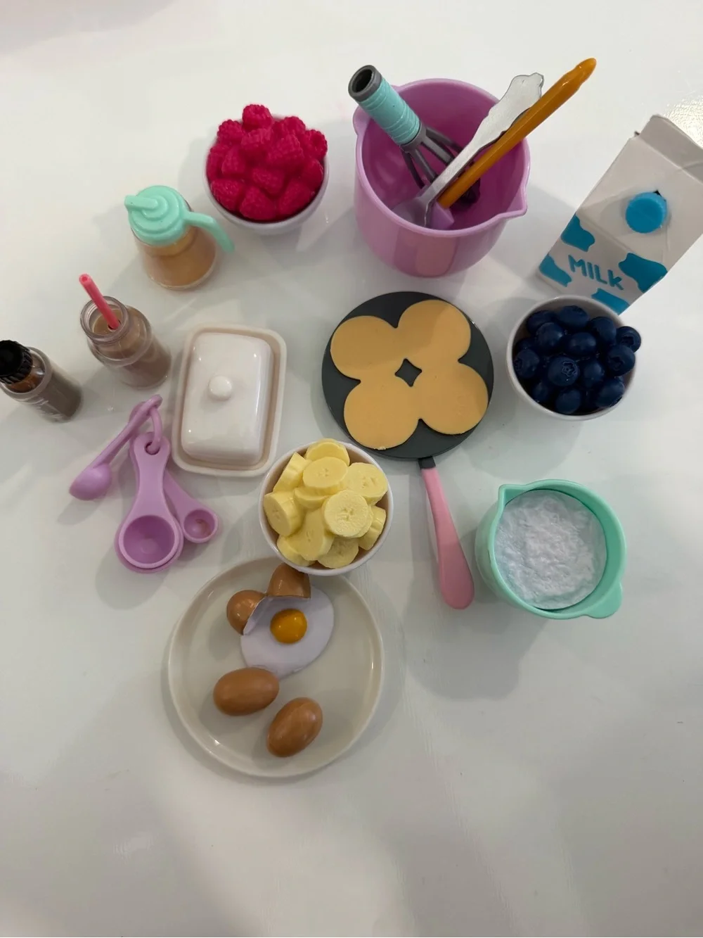 American Girl Baking & Breakfast Set – Pancakes, Mixing Bowl, Food, & more
